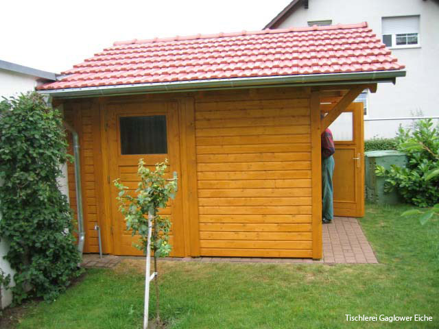Gartenhaus Seitenansicht