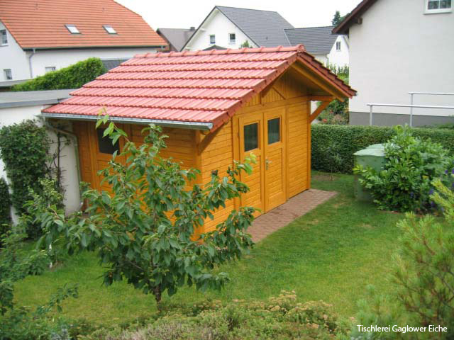 Gartenhaus Dachansicht