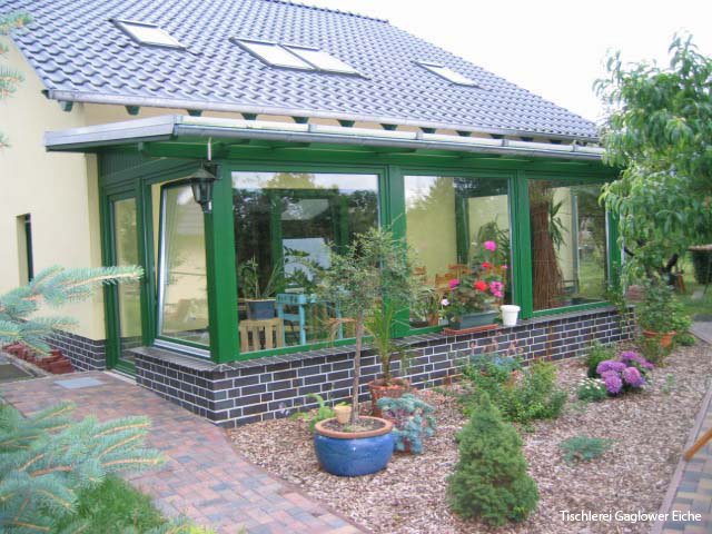 Wintergarten Flachdach vorn